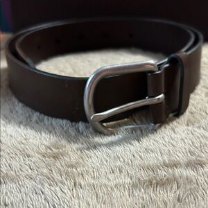 Young man’s Brown Leather Belt